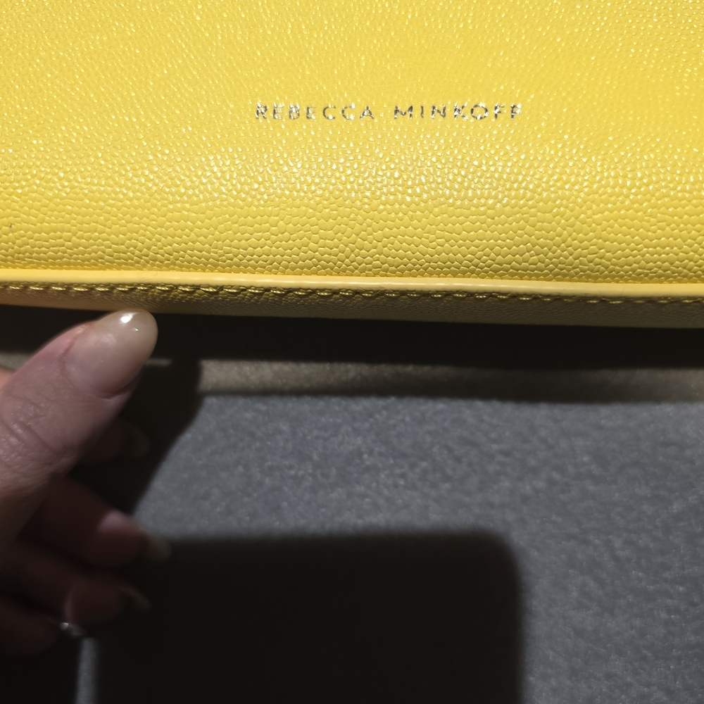 Rebecca Minkoff EUC Lemon Crossbody  PERFECT condition - Length 9in Height 7in - Picture 7 of 8